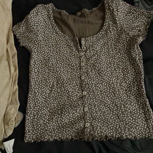 Cropped, Size Large, brown
